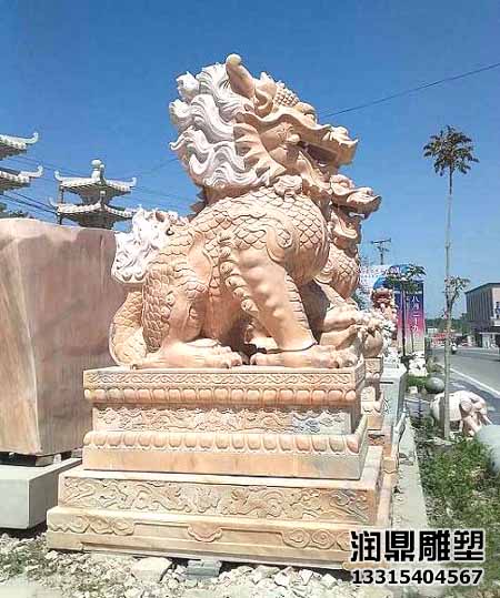 石雕大理石麒麟